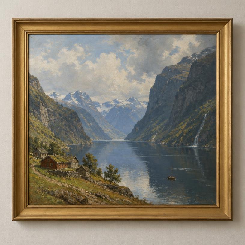 Maleri, fjordmotiv